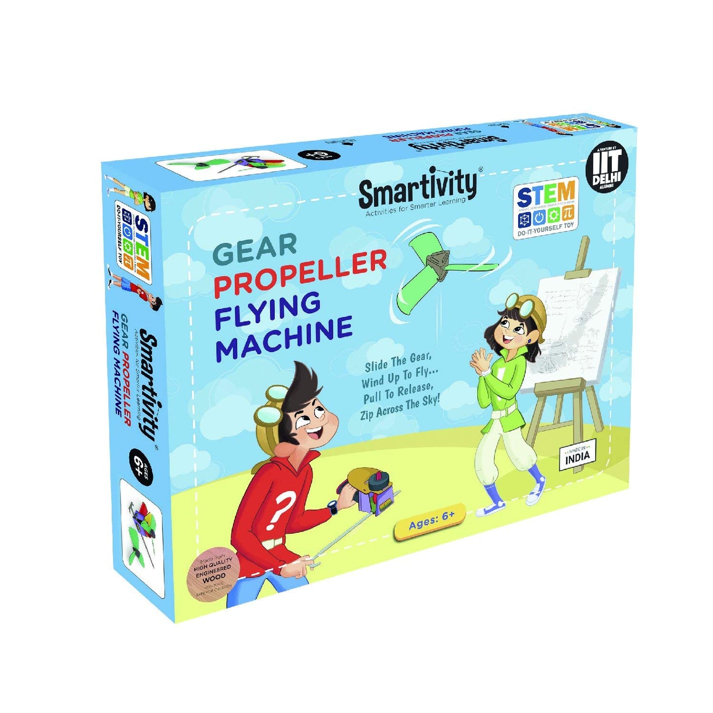 Gear Propeller Flying Machine, SMARTIVITY Activities for Smart Learning