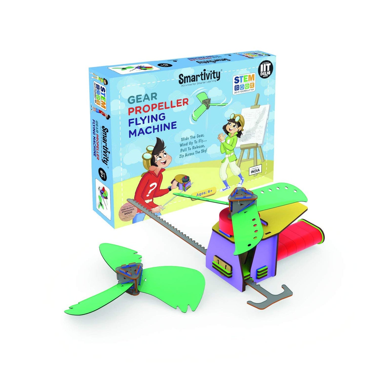 Gear Propeller Flying Machine, SMARTIVITY Activities for Smart Learning