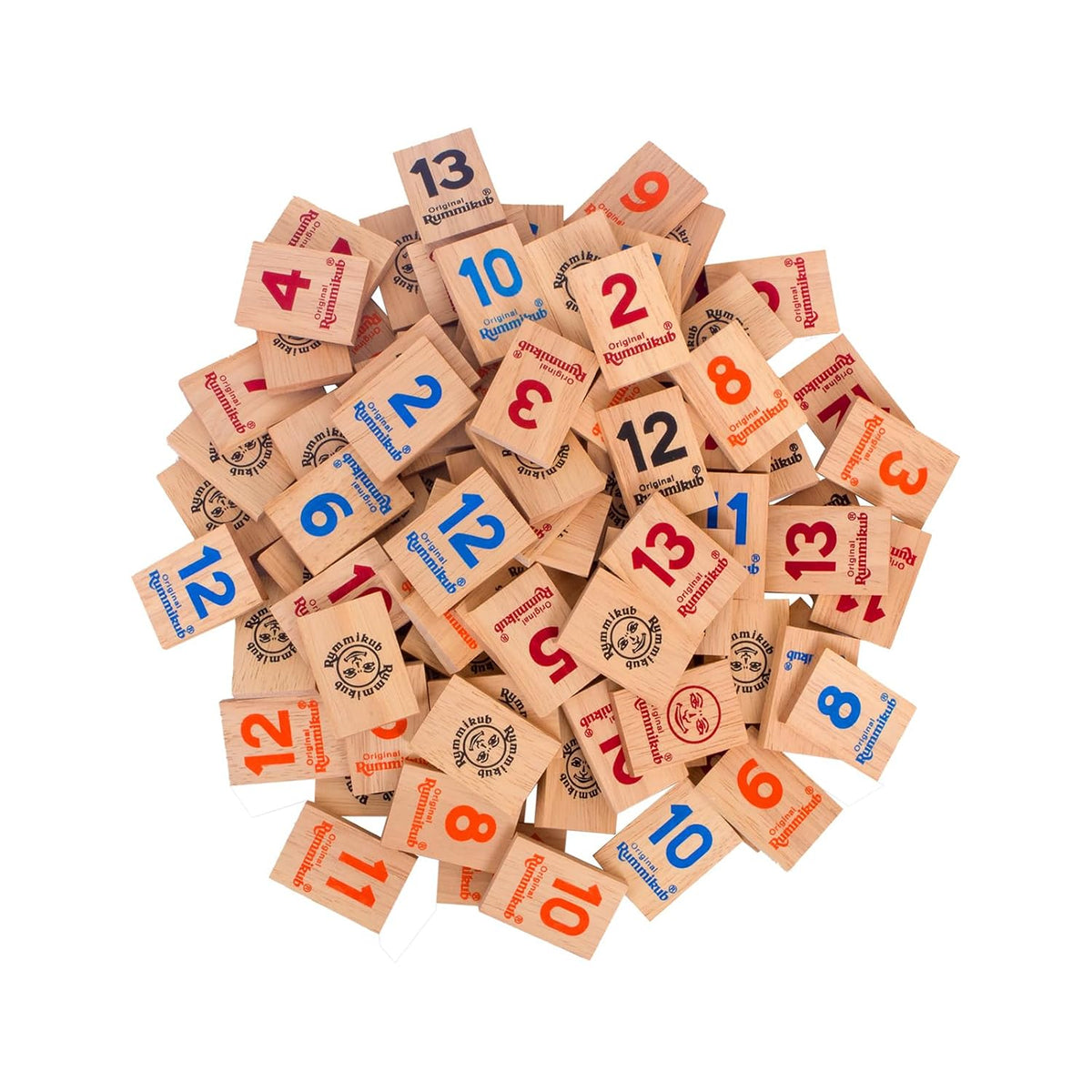 Funskool Games Rummikub Wooden Tiles, 2-4 Players, Strategy Game for Kids and Adults, Fun Family Game, Ages: 7 Years+