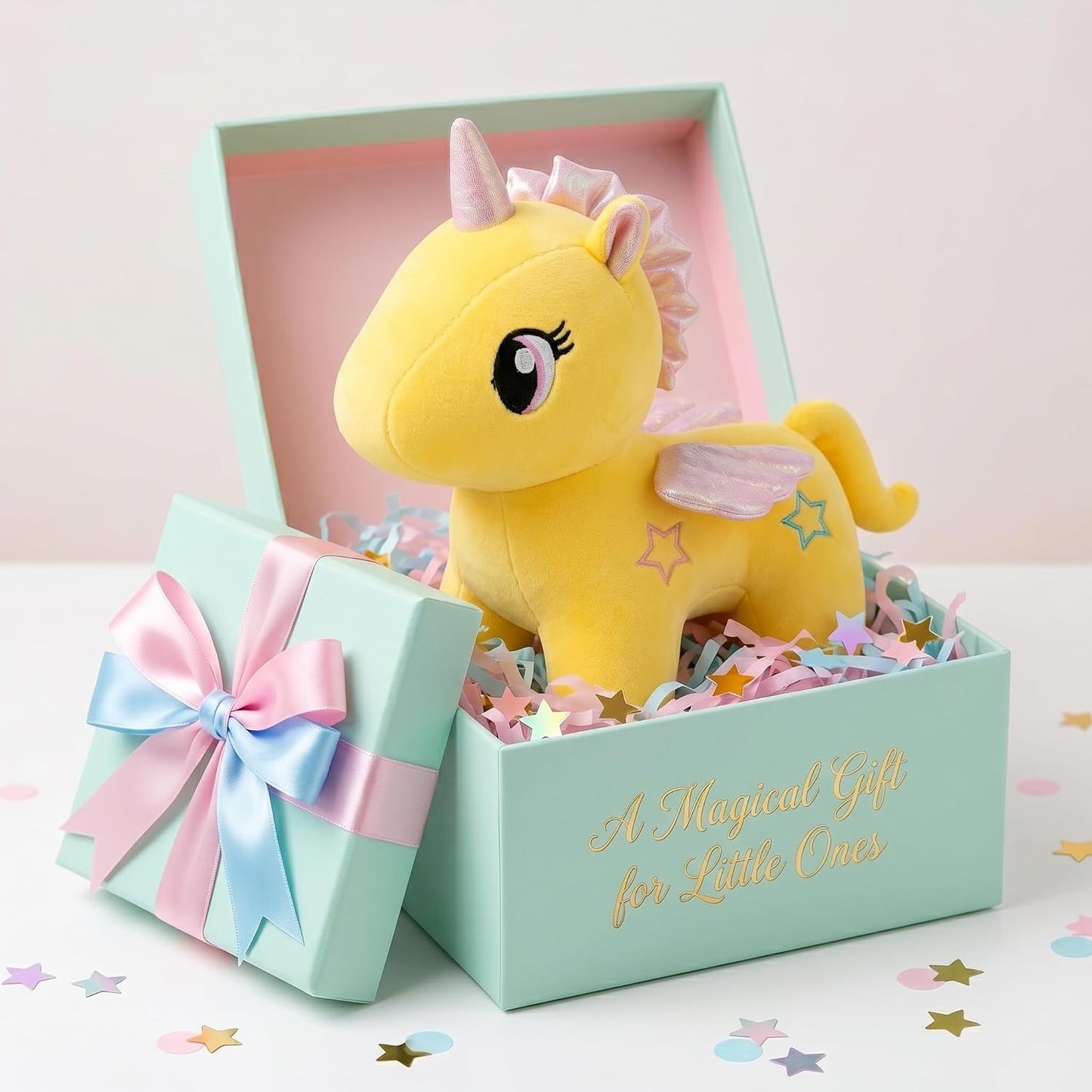 Unicorn Plush Soft Toy for Kids (25 cm) | Ultra Soft Cute Unicorn with Sparkle Horn & Wings | Huggable Gift Toy for Boys & Girls