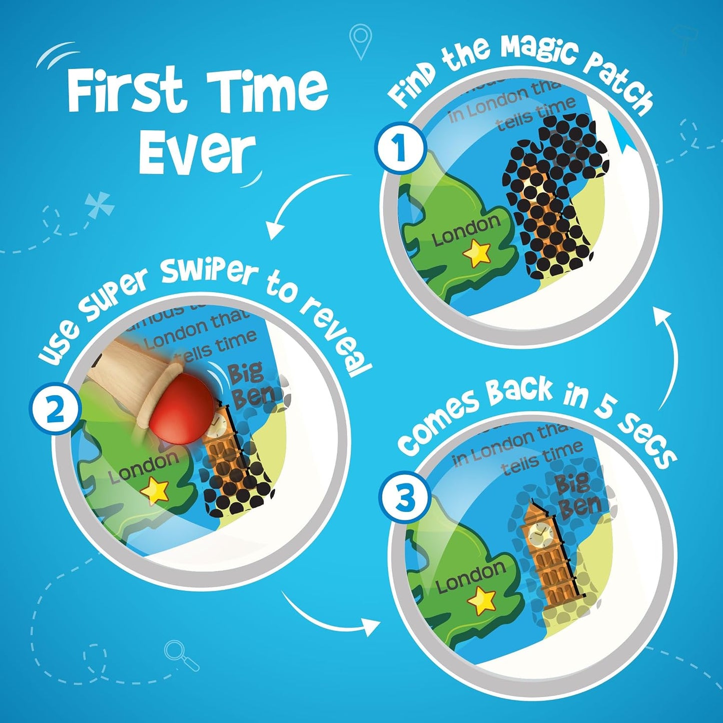 Imagimake Mapology World Flash Cards | Educational Toy Age 7+ | EVA foam World puzzle: 75 country pieces, 65 flags & stickers, 52 swipe & reveal cards & super swiper; master 200+ facts