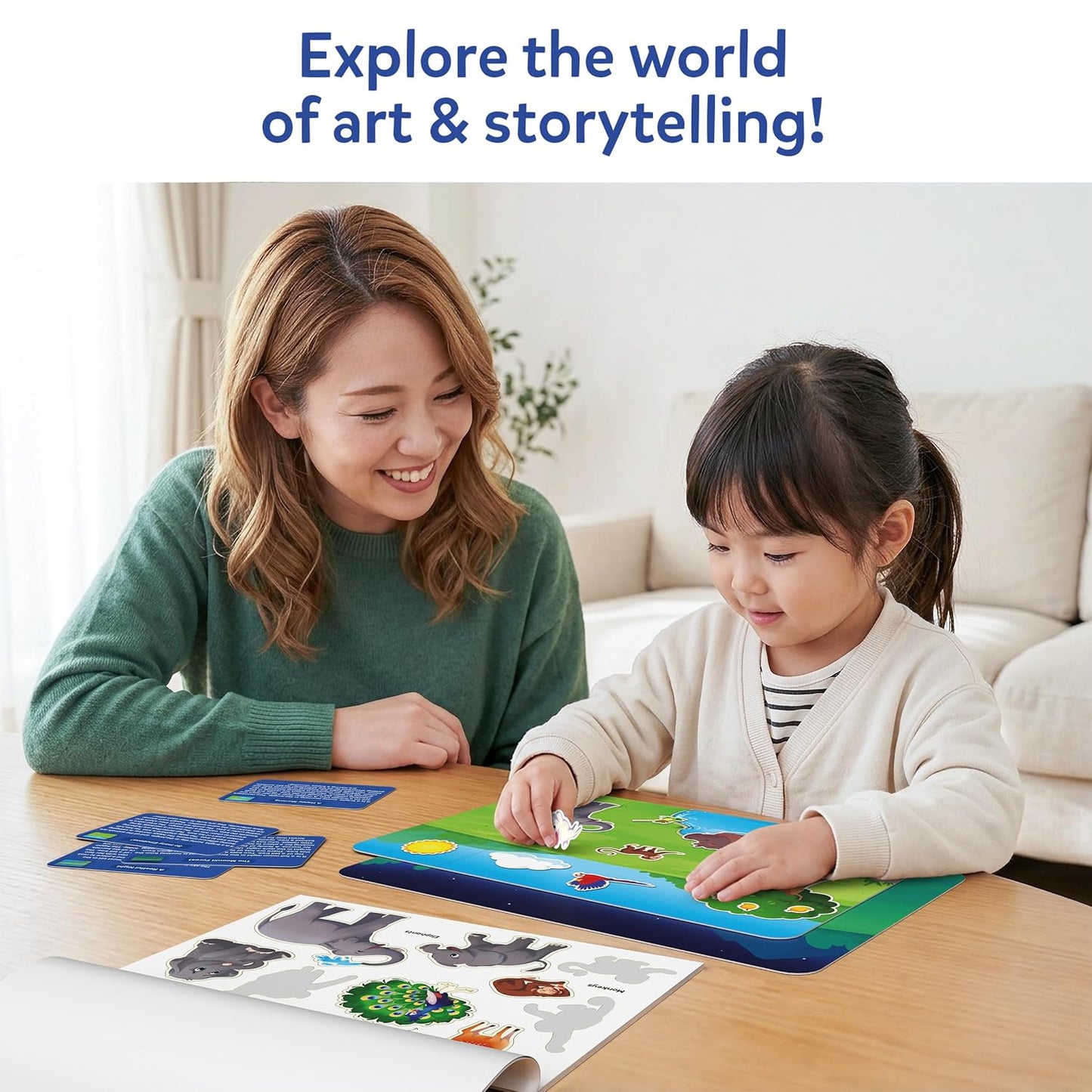 Skillmatics Sticker Stories – Storytelling Kit with 150+ Reusable Stickers | Creative Story & Skill Building, Preschool & Kindergarten Toy, Educational Gift for Boys & Girls Ages 3, 4, 5, 6, 7