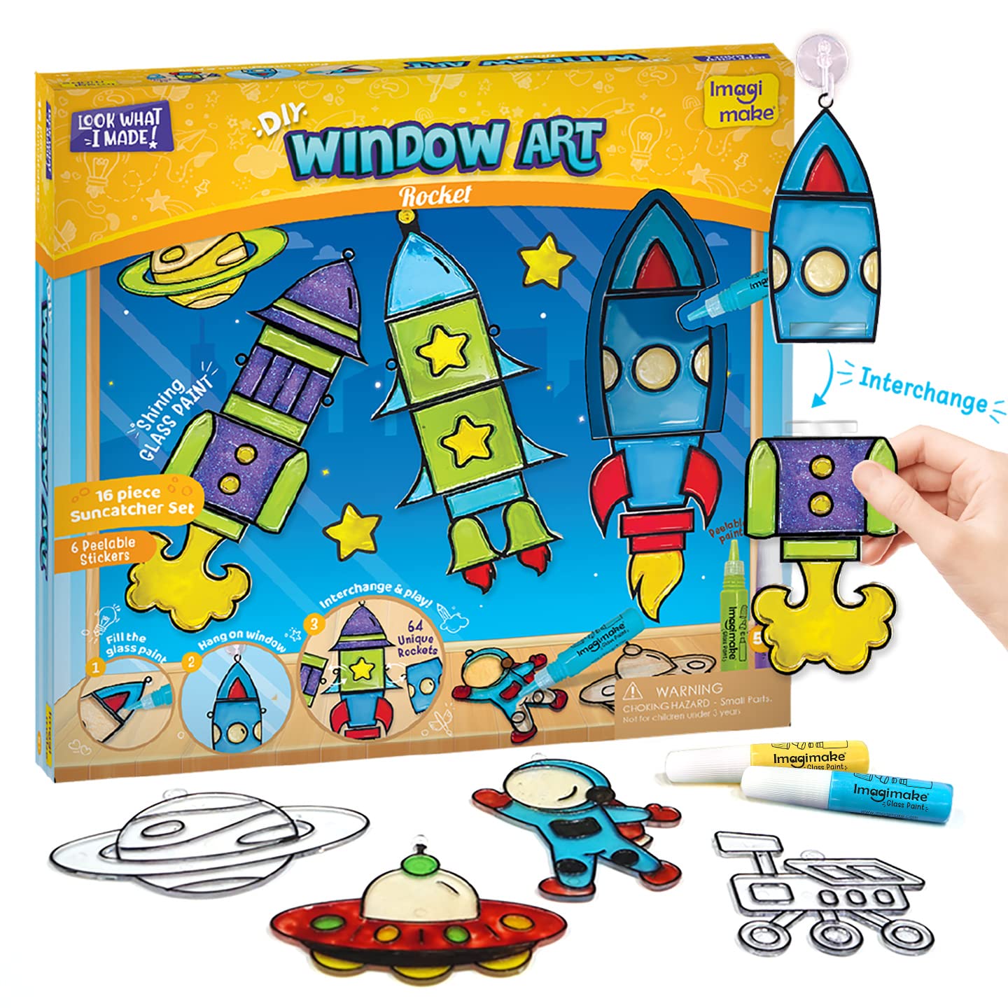 Imagimake Summer Crate - Educational & Creative Toys - Glass Painting, Clay Stickers, Puzzles, Paper Crafts, Clay Modelling - Age 5 Years & Above