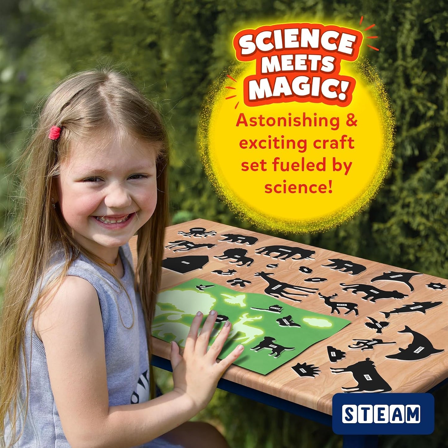 Skillmatics Magical Sun Art Kit – STEM Paper Craft Kit for Kids | Design with Stencils, Create with Sunlight, Colour with Markers, Indoor, Outdoor Play, Gifts for Ages 4-12
