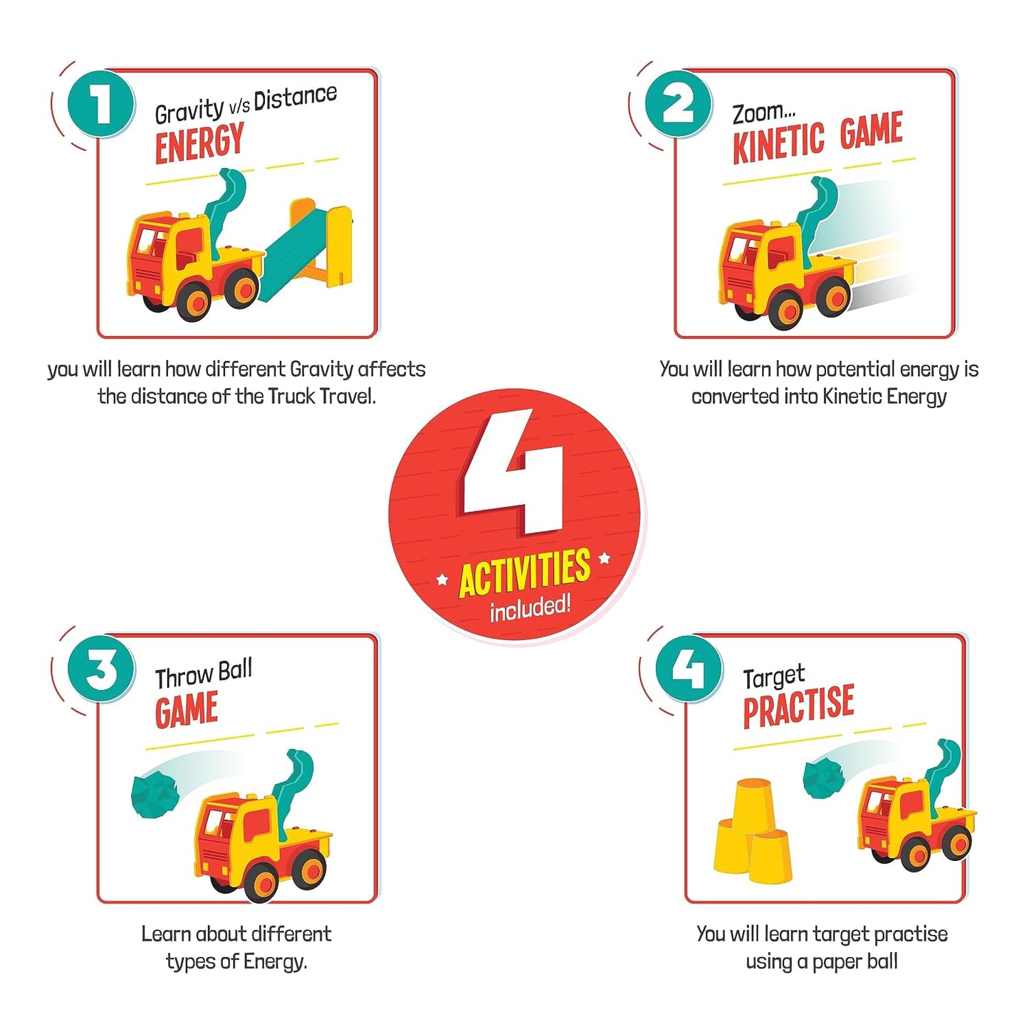 Funskool-STEM -Science Kit Senior, Force and Motion, Educational,DIY Activity,Stem,for 9 Year Old Kids and Above,Toy