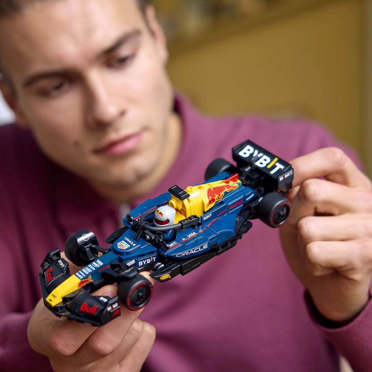 LEGO Speed Champions Oracle Red Bull Racing RB20 F1 Race Car Vehicle Set 77243 Building Blocks for 18+ Gift | Race Car Model for Adults, Collectible Driver Minifigure, Display Set, Gift for Motorsport Fans, 251 Pieces