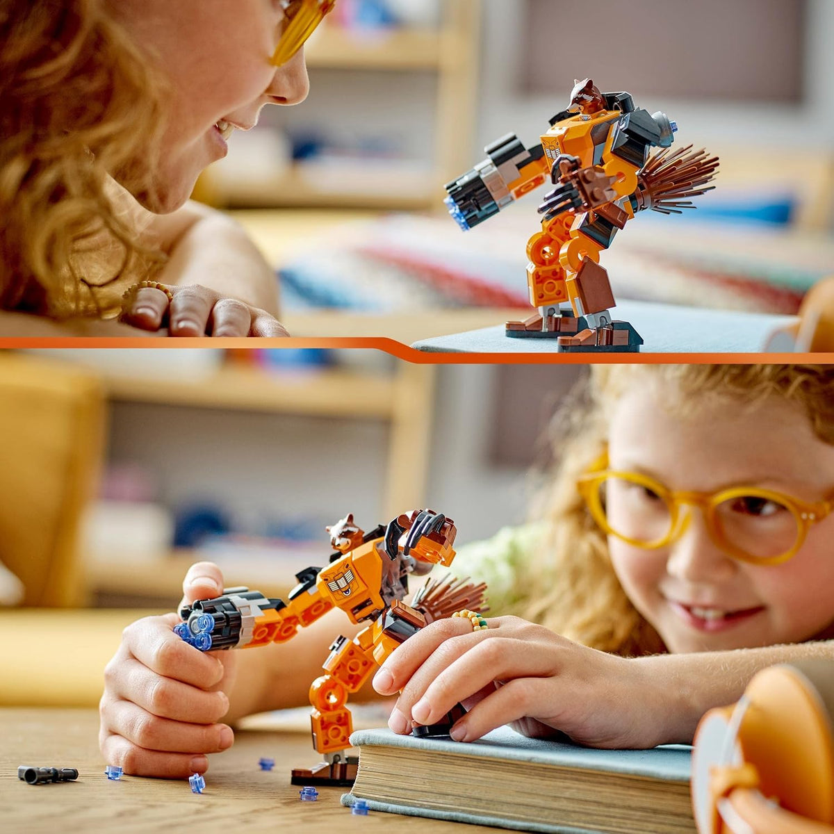 LEGO Marvel Rocket Mech Armour Set, Guardians of the Galaxy Racoon Buildable Action Figure Toy, Avengers Collectable Gift Idea for Kids 6 Plus Years Old 76243