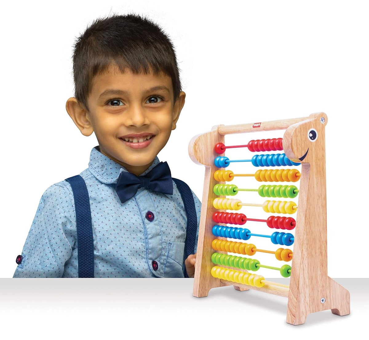 Giggles Funskool Abacus, Educational Counting Toy for Kids, Develops Early Math Skills & Number Recognition, Encourages Learning & Development, Preschool Activity Set, Gift Set for Kid, Ages 3+ Years
