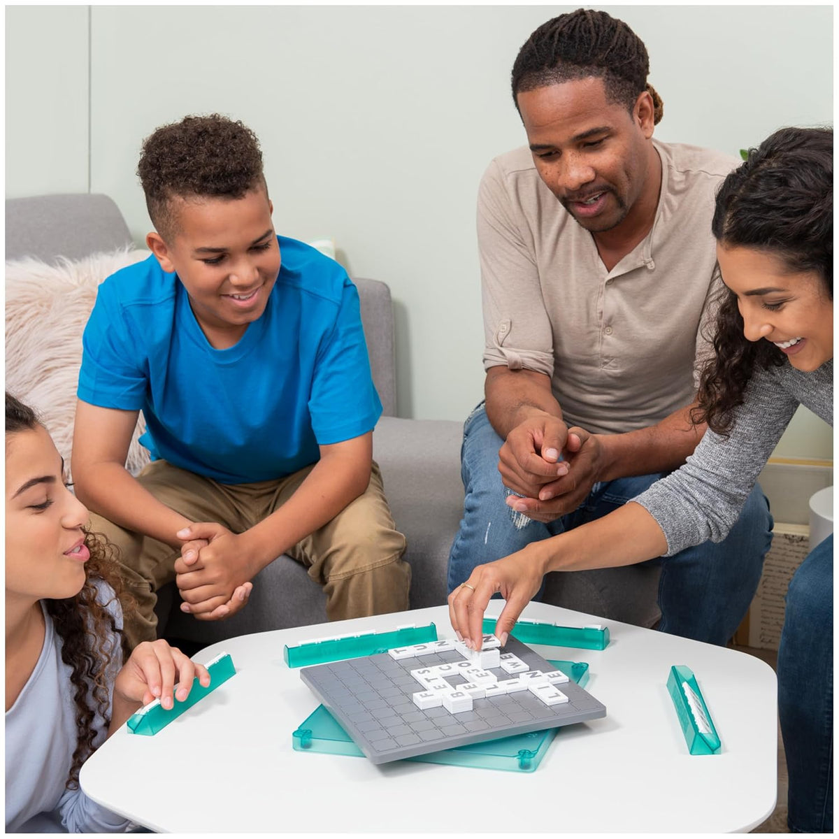 Spin Master Funskool Upwords, Family Games, Strategy Game, Word Game with Stackable Letter Tiles, Strategy Board Games, Get into Funzone, for Kid Ages 8 and Above, Multicolour