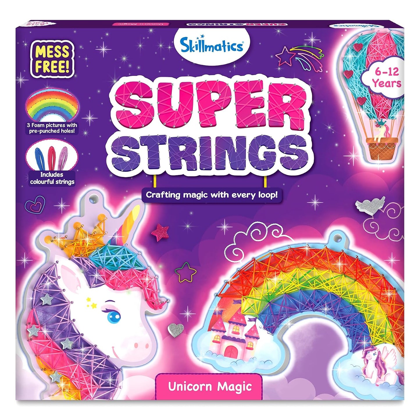 Skillmatics String Art Activity – Unicorn Magic, Mess-Free Art for Kids | Craft Kits & Supplies, DIY Decor & Creative Activity, Gifts for Girls & Boys Ages 6–12