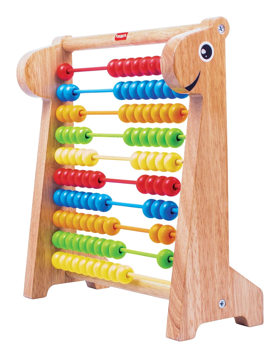 Giggles Funskool Abacus, Educational Counting Toy for Kids, Develops Early Math Skills & Number Recognition, Encourages Learning & Development, Preschool Activity Set, Gift Set for Kid, Ages 3+ Years