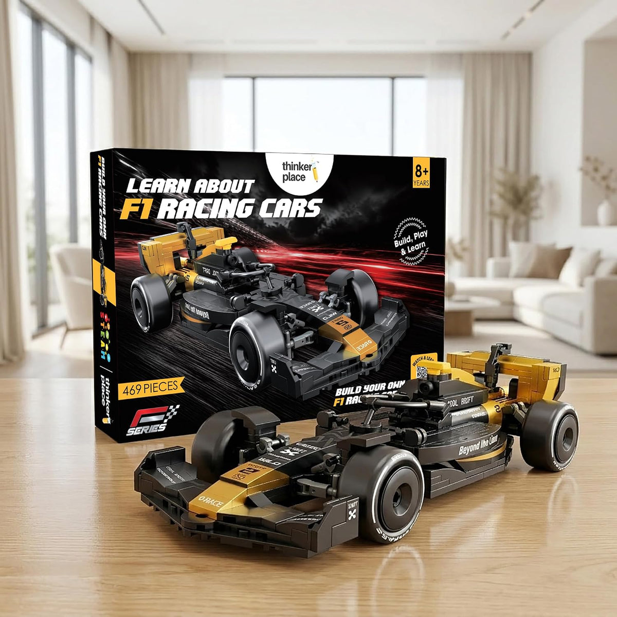 Hurricane F1 Race Car Building Block Toy Set for 7+ (458 Pieces) Gifting for Boys and Girls