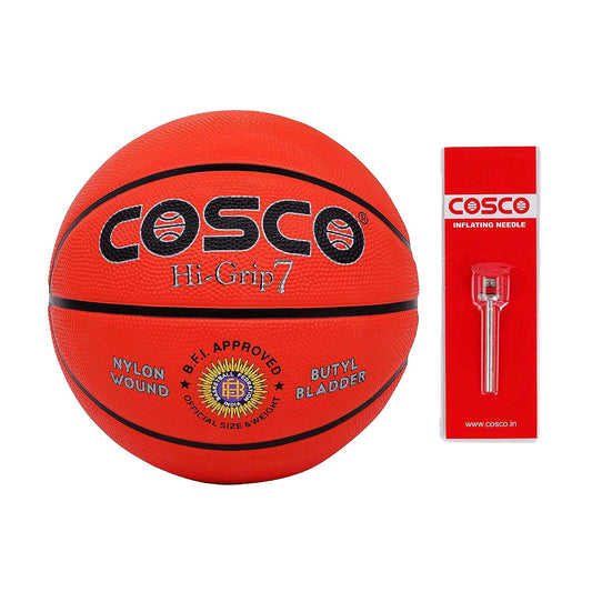 Cosco Hi-Grip Basket Balls, Size 7 (Orange)