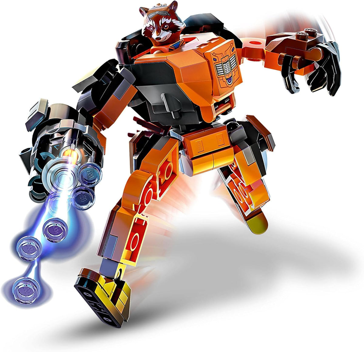 LEGO Marvel Rocket Mech Armour Set, Guardians of the Galaxy Racoon Buildable Action Figure Toy, Avengers Collectable Gift Idea for Kids 6 Plus Years Old 76243