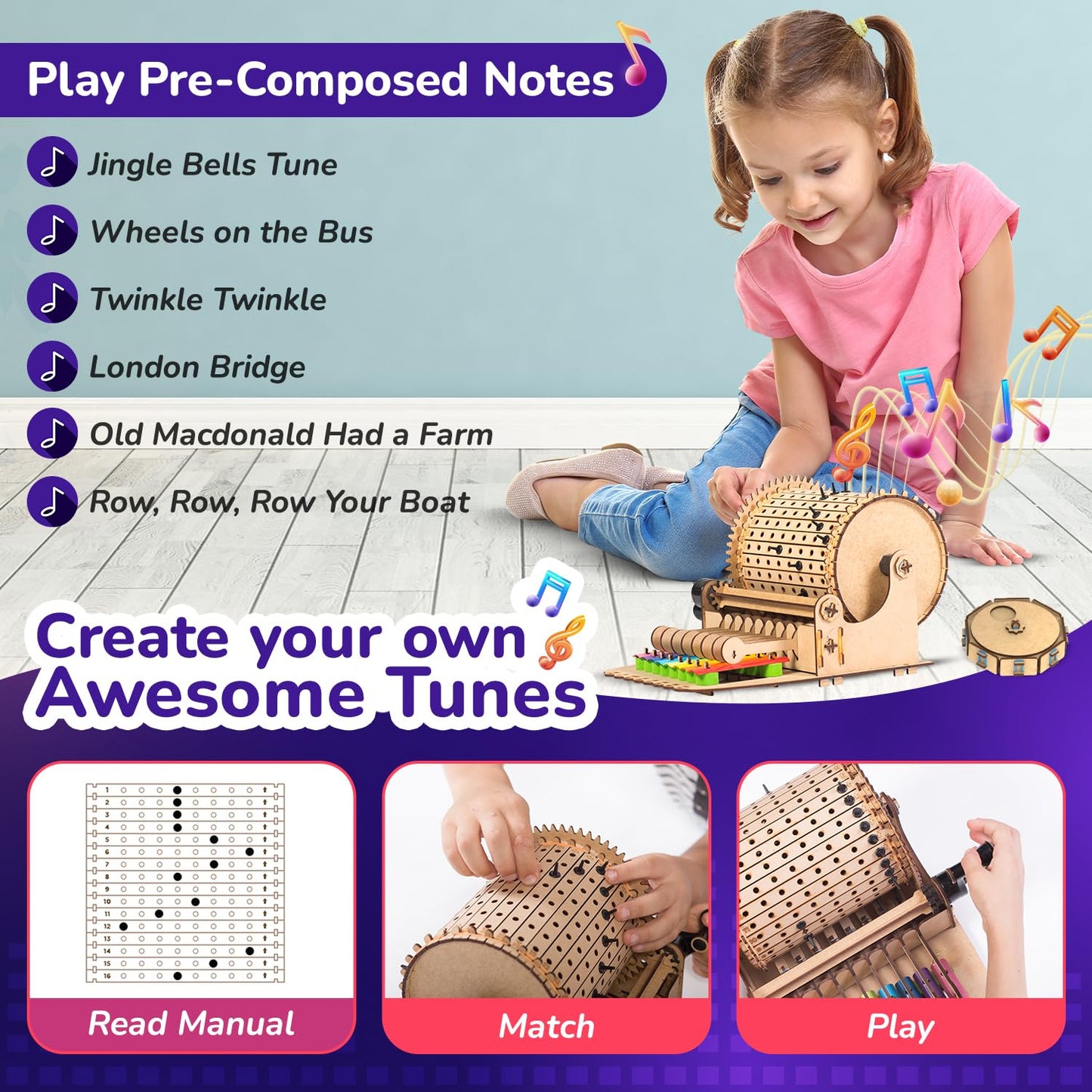 Smartivity DIY Music Machine Toy for Kids 8-14 Years | Create Your Own Music with 7 Preset Songs | STEM Toy | Christmas & Birthday Gift for Girls & Boys 8-14 Years
