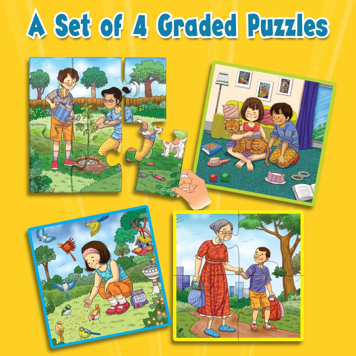 Creative’s Good Deeds Educational Puzzles Set for Kids Preschool Learning Toy Social Skills Problem Solving Early Development Screen Free Learning Activity Game for Children Age 3 Years and Above