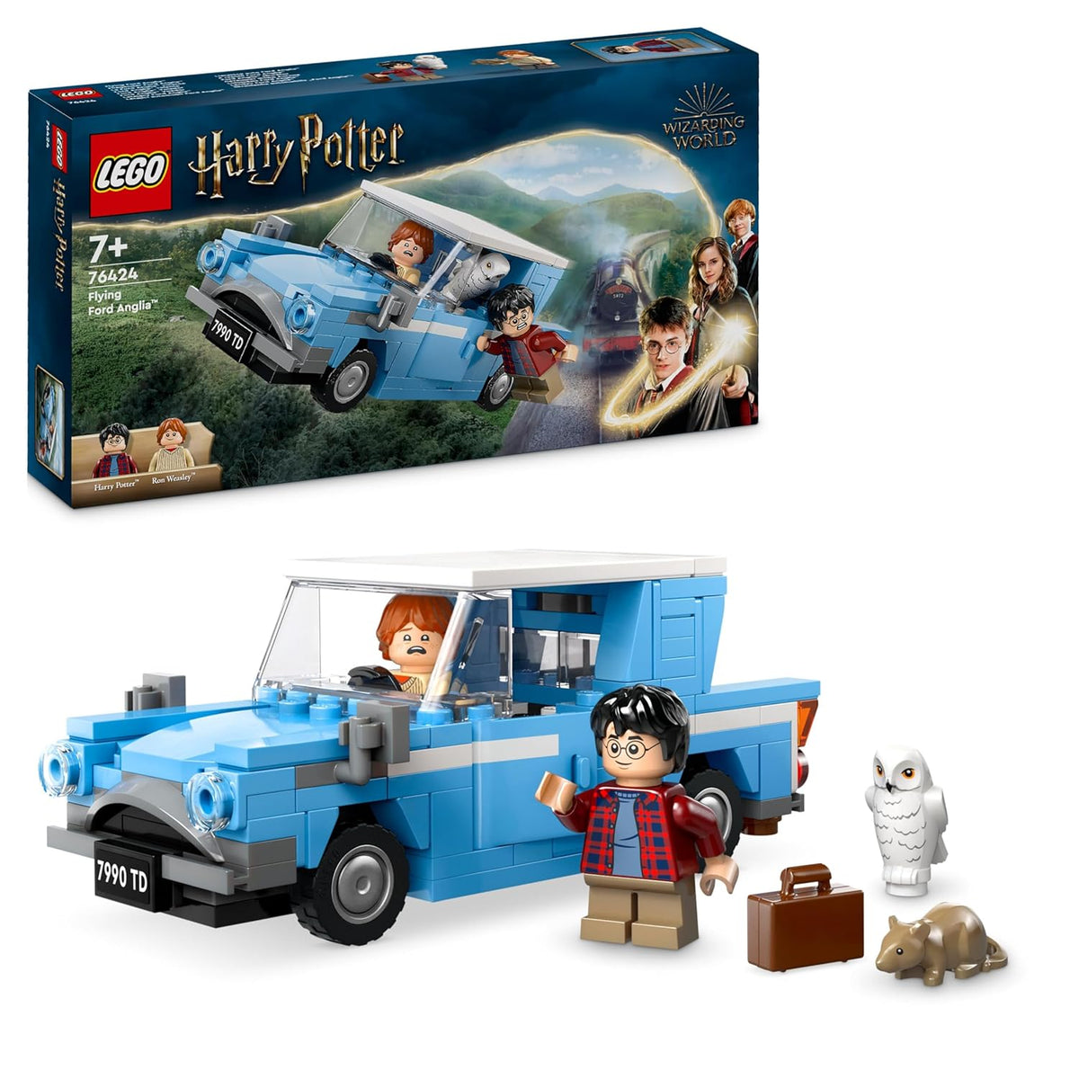LEGO Harry Potter Flying Ford Anglia Fantasy Toy Playset 76424