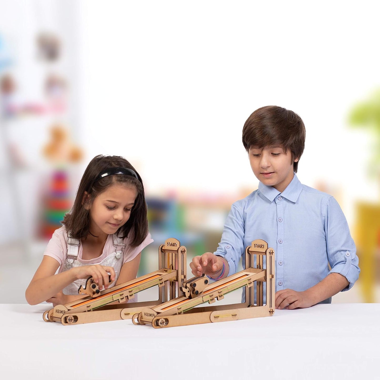Smartivity Hop n Slide Slope Racing STEM Educational DIY Fun Toys, Educational & Construction based Activity Game for Kids 6 to 14, Gifts for Boys & Girls, Learn Science Engineering Project, Made in India