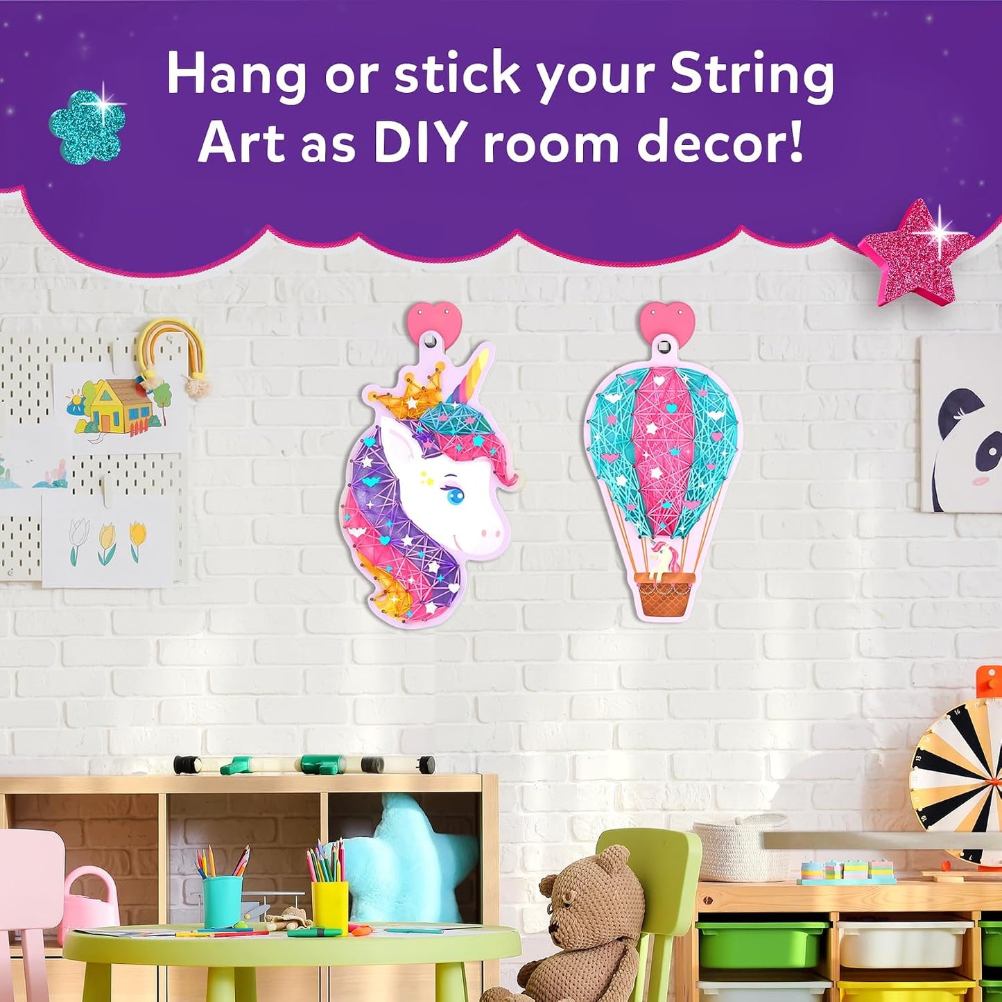 Skillmatics String Art Activity – Unicorn Magic, Mess-Free Art for Kids | Craft Kits & Supplies, DIY Decor & Creative Activity, Gifts for Girls & Boys Ages 6–12
