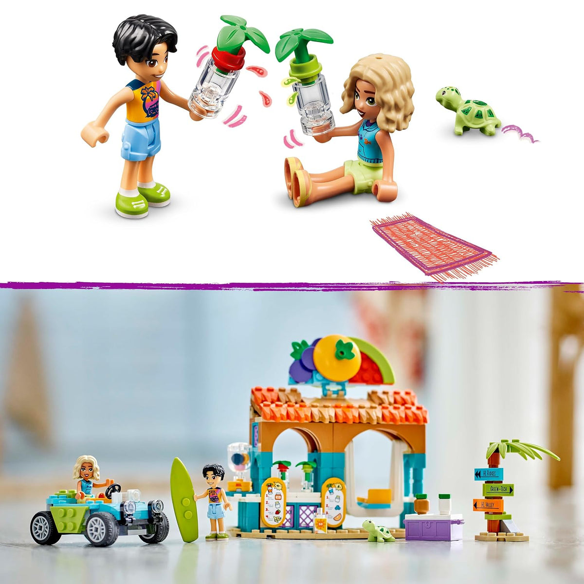 LEGO Friends Beach Smoothie Stand, Play Food Set 42625 Building Blocks Toys for 6+ Gift for Boys and Girls