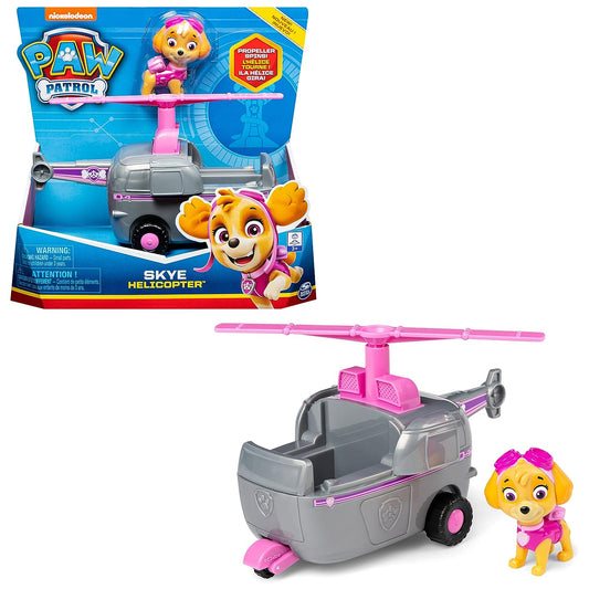 Paw Patrol, Skye Helicopter Vehicle with Collectible Figure, for Kids Aged 3 and Up, Multicolor, (6061800)
