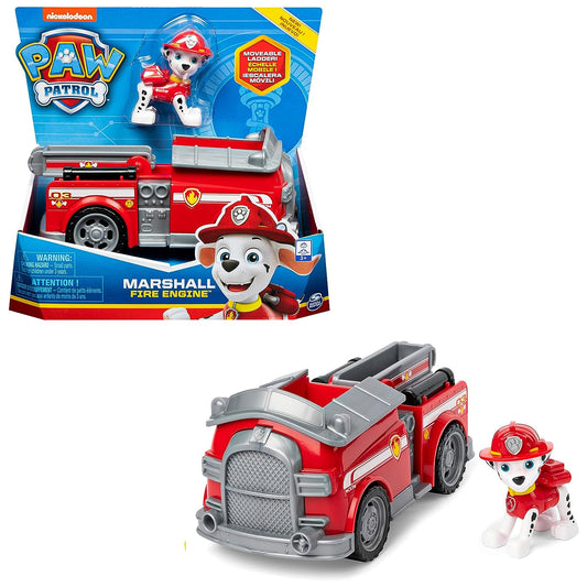 Paw Patrol, Marshall Fire Engine Vehicle with Collectible Figure, for Kids Aged 3 and Up, Multicolor, (6061798)
