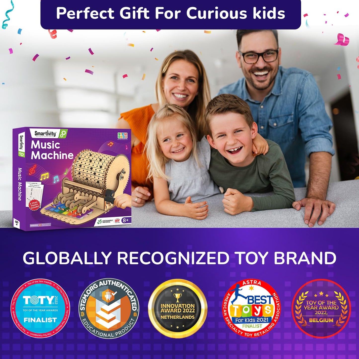 Smartivity DIY Music Machine Toy for Kids 8-14 Years | Create Your Own Music with 7 Preset Songs | STEM Toy | Christmas & Birthday Gift for Girls & Boys 8-14 Years