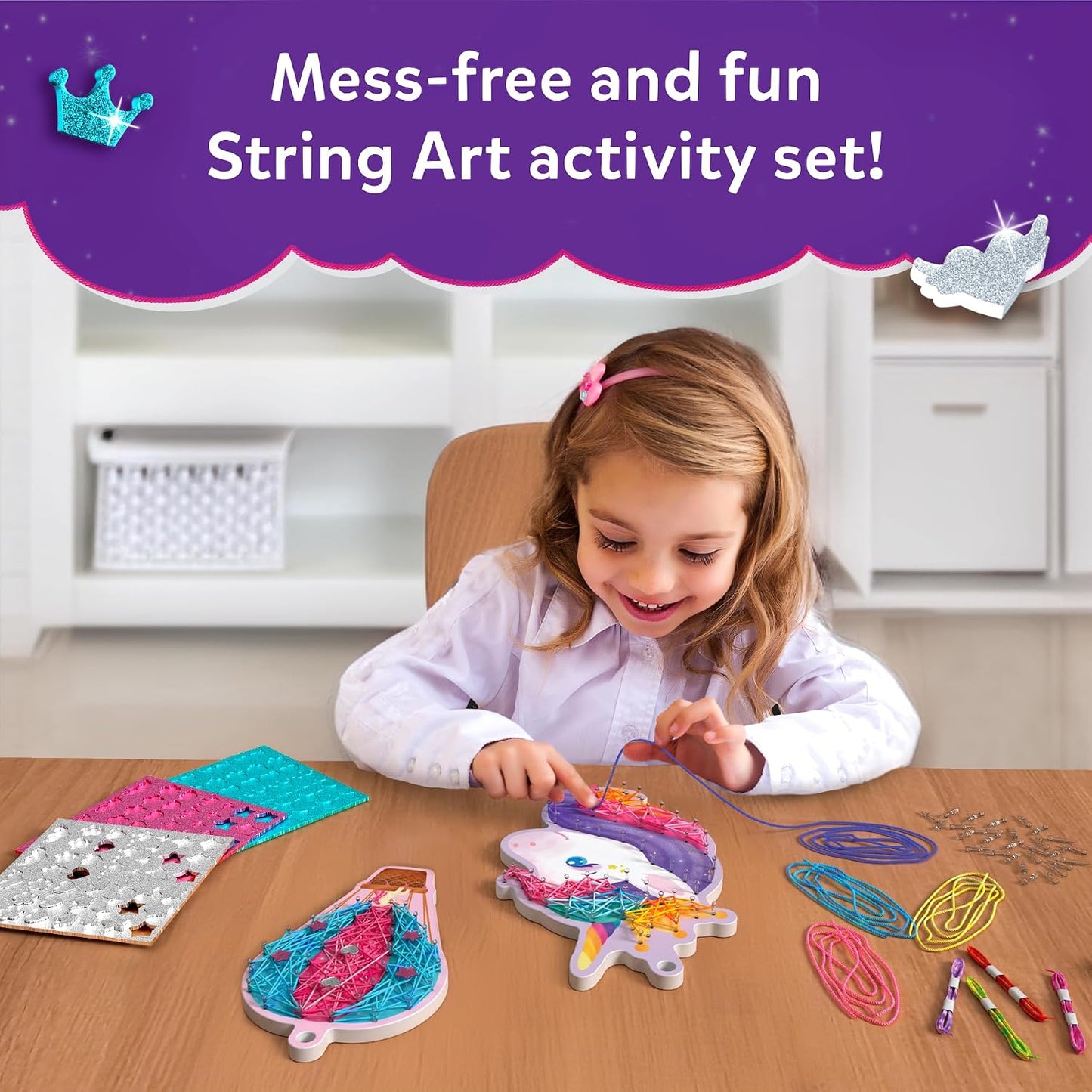 Skillmatics String Art Activity – Unicorn Magic, Mess-Free Art for Kids | Craft Kits & Supplies, DIY Decor & Creative Activity, Gifts for Girls & Boys Ages 6–12