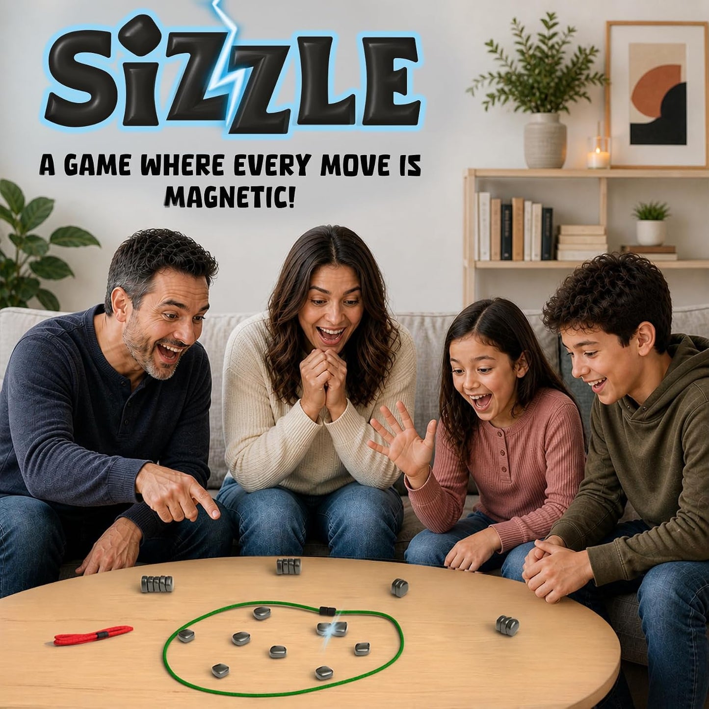 Skillmatics Sizzle - Classic Magnetic Attraction Toy & Strategy Game | Magnetic Toys & Games, Fun for Family Game Nights, Travel, Gifts for Teens & Adults Ages 15+, 2-4 Players