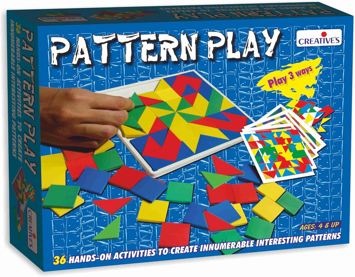 Creative's Pattern Play | Fun Learning with Pattern Cards and Tiles | Children to Understand Patterns |Creativity Fun Game for Kids| Spinner-Based Pattern Learning Game | Ages 4 & Up