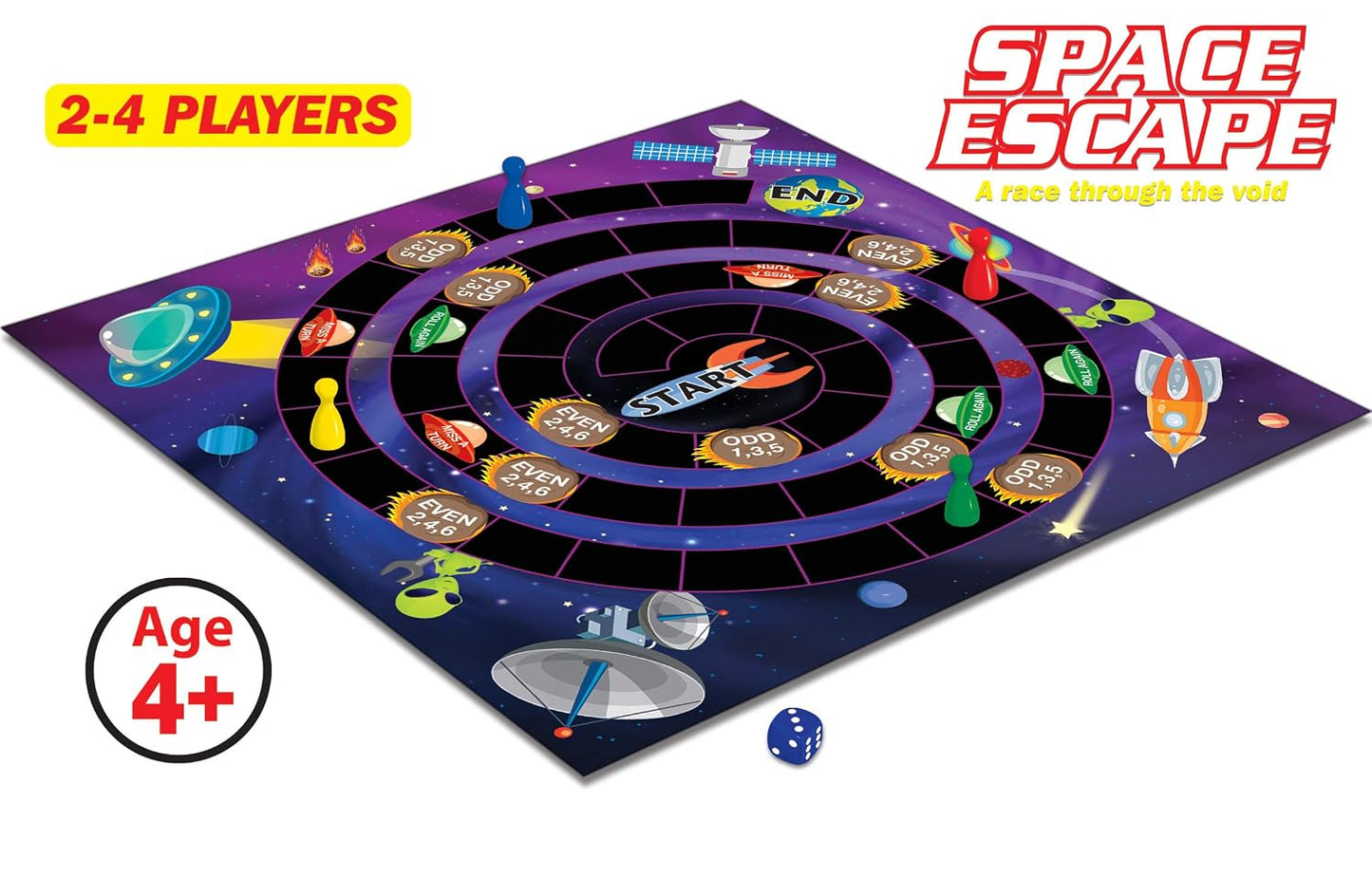 Frank Space Escape Board Game for Kids 4 Years and Above (24118)