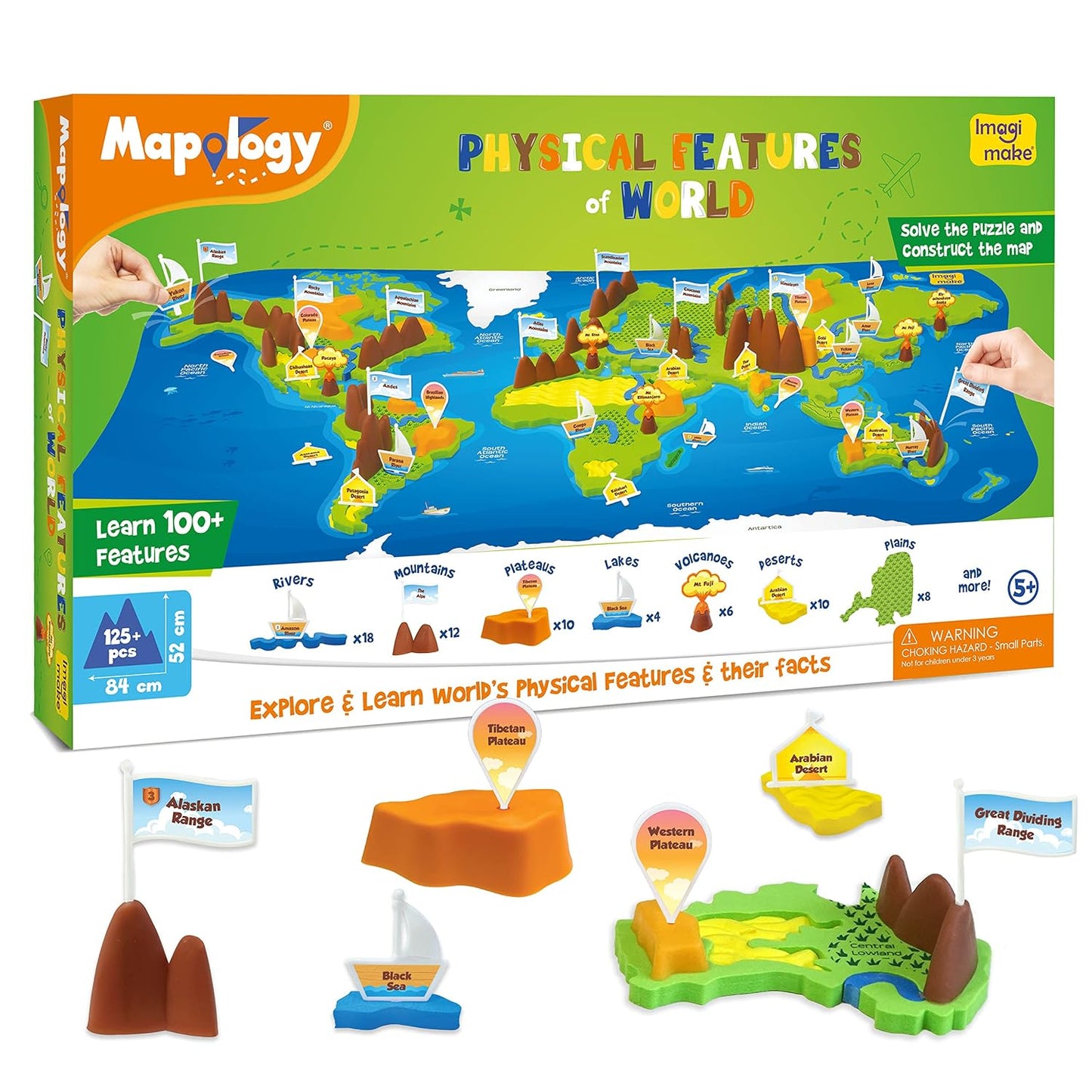 Imagimake Summer Crate - Educational & Creative Toys - Glass Painting, Clay Stickers, Puzzles, Paper Crafts, Clay Modelling - Age 5 Years & Above