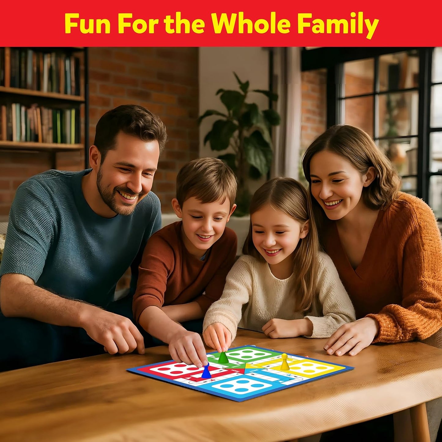 6 in 1 Classic Board Games Set for Kids & Family | Includes Ludo, Chess, Snakes & Ladders, Checkers & More | Indoor Strategy Games, Travel Friendly Game Kit for 5+ Years