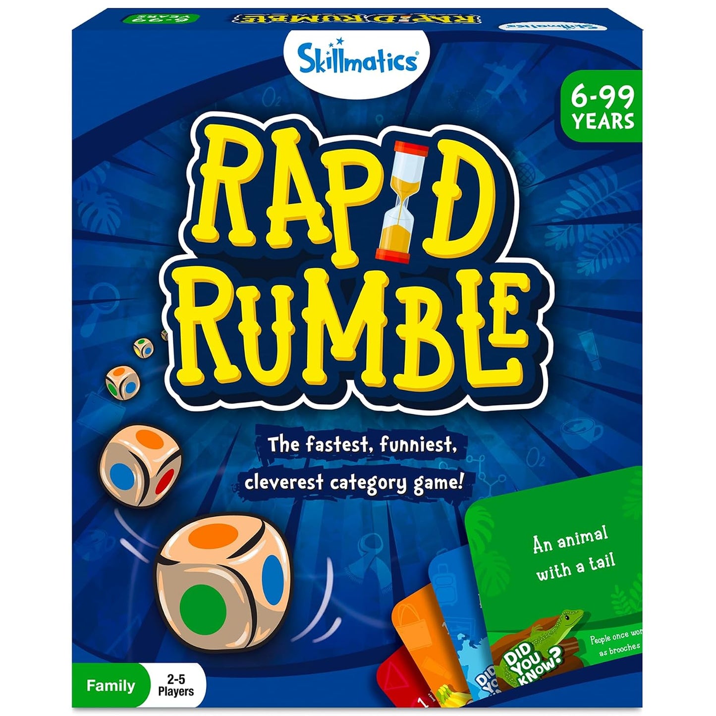 Skillmatics Rapid Rumble – Fast-Paced Board Game for Kids, Teens & Adults | Quick Thinking Category Game, Fun for Family Game Night & Educational Toy, Gift for Boys & Girls Ages 6, 7, 8, 9 & Up
