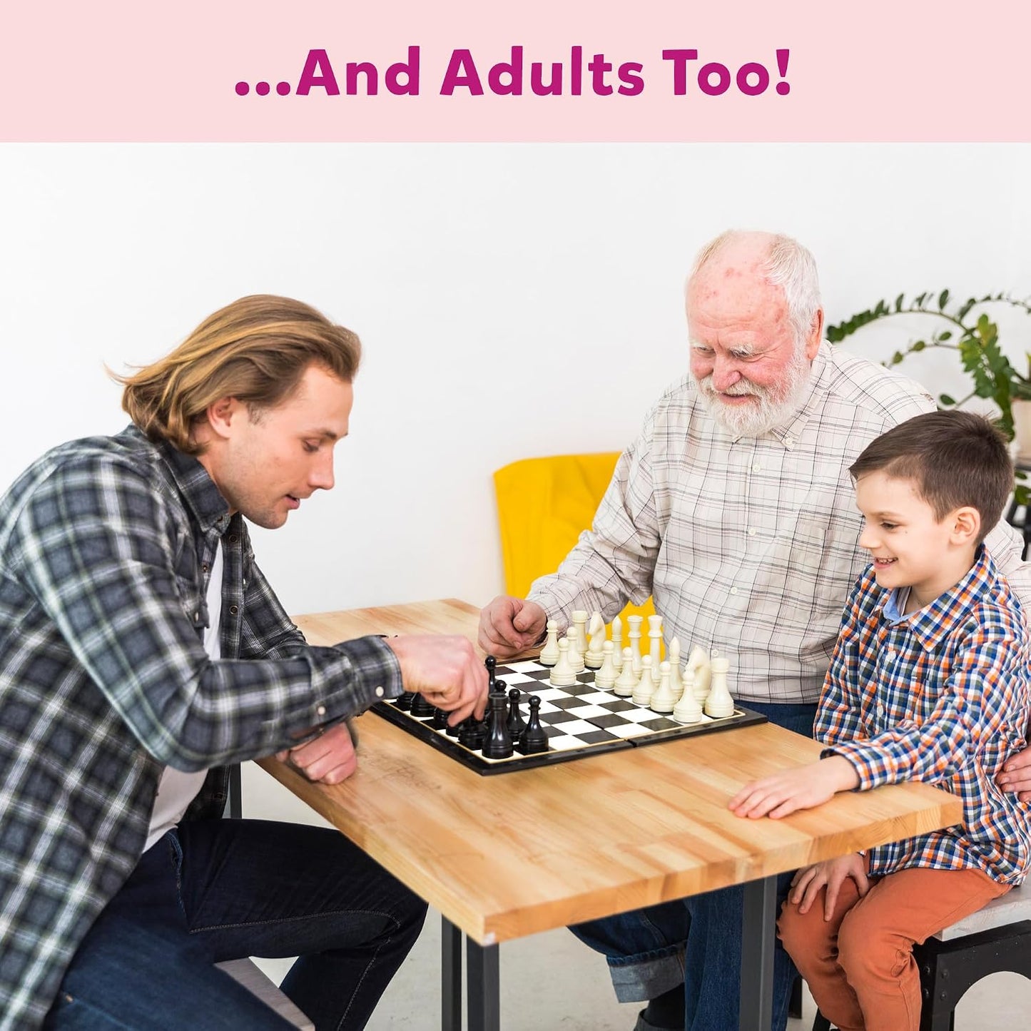 Magnetic Chess Board Game Set for Kids & Adults | Educational & Foldable Chess Board (14" x 14") | Travel Board Game Toys | Perfect for Gifting | Strategy & Mind Game for Kids