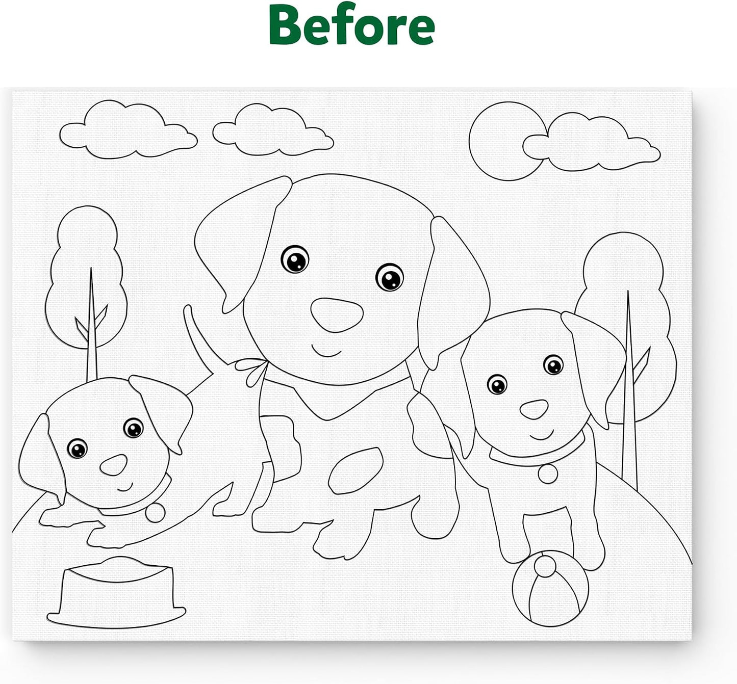 Skillmatics Art & Craft Kit - Colour with Clay, No Mess Art, Create a Clay Canvas of Pups at The Park, Gifts for Ages 5 to 12