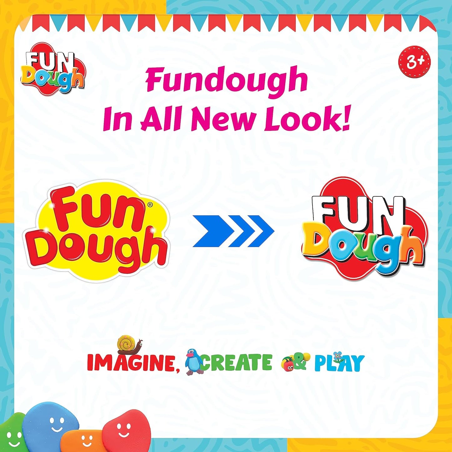 Fundough Funskool Playset Ice Cream Shop, Make ice-Cream with Colourful Fun Dough, molds and extruder, Multicolour, Dough, Toy, Shaping, Sculpting, 3 Years