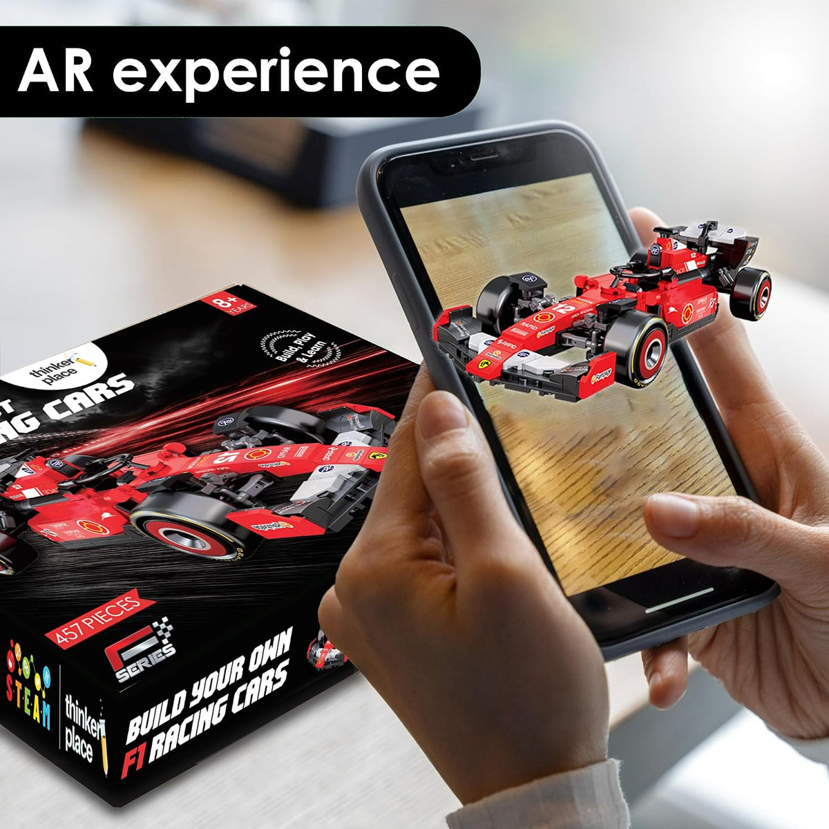 Lightning F1 Race Car Building Block Toy Set for 7+ (457 Pieces) Gifting for Boys and Girls