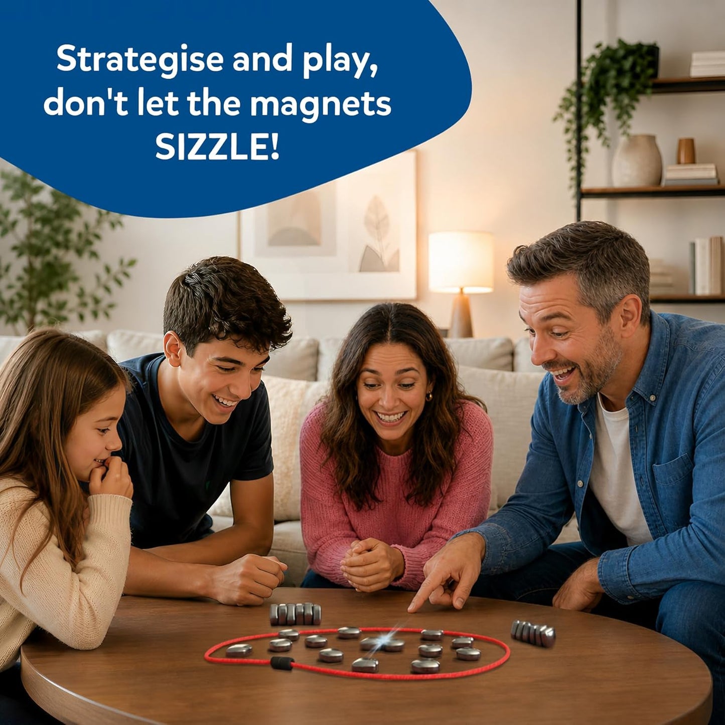 Skillmatics Sizzle - Classic Magnetic Attraction Toy & Strategy Game | Magnetic Toys & Games, Fun for Family Game Nights, Travel, Gifts for Teens & Adults Ages 15+, 2-4 Players