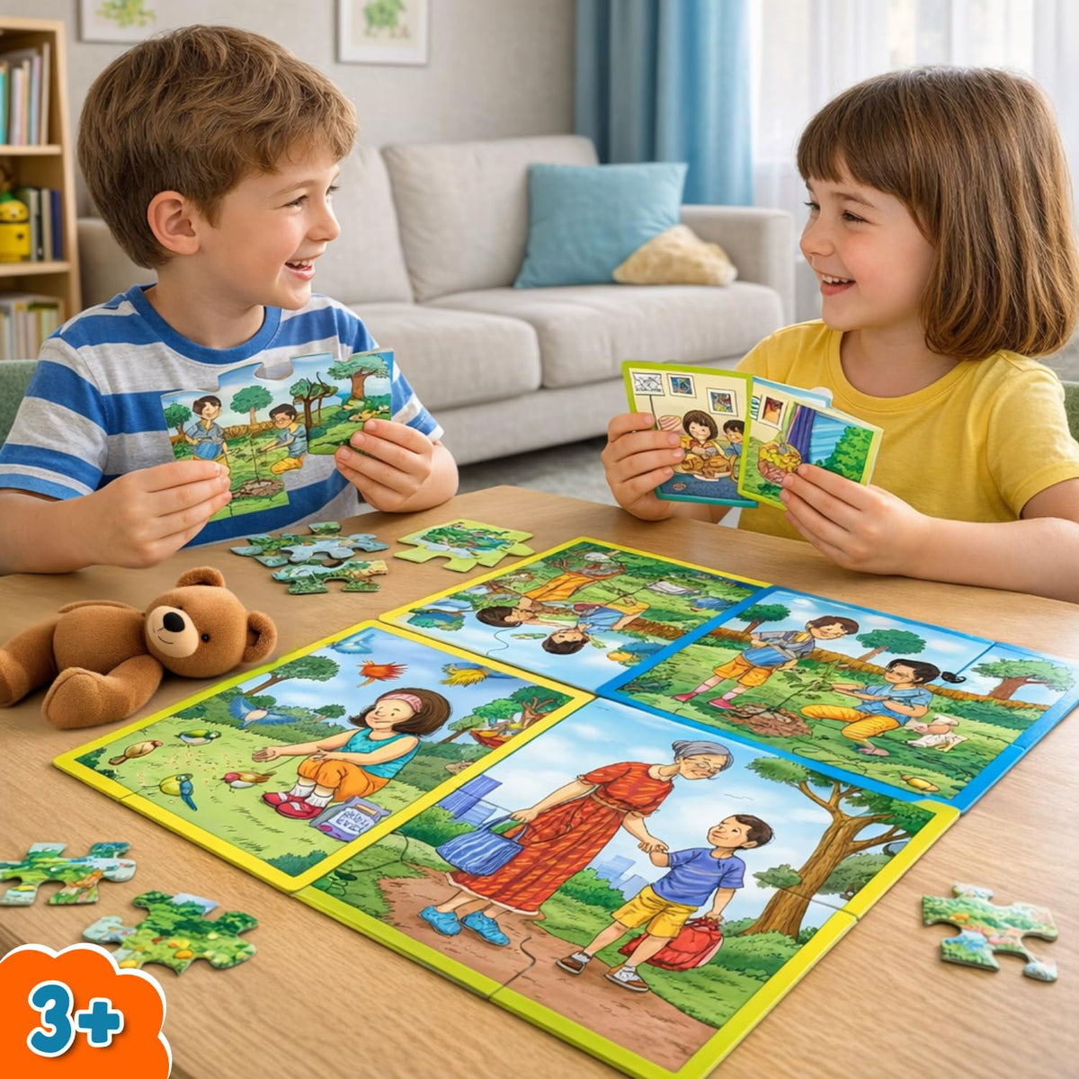 Creative’s Good Deeds Educational Puzzles Set for Kids Preschool Learning Toy Social Skills Problem Solving Early Development Screen Free Learning Activity Game for Children Age 3 Years and Above