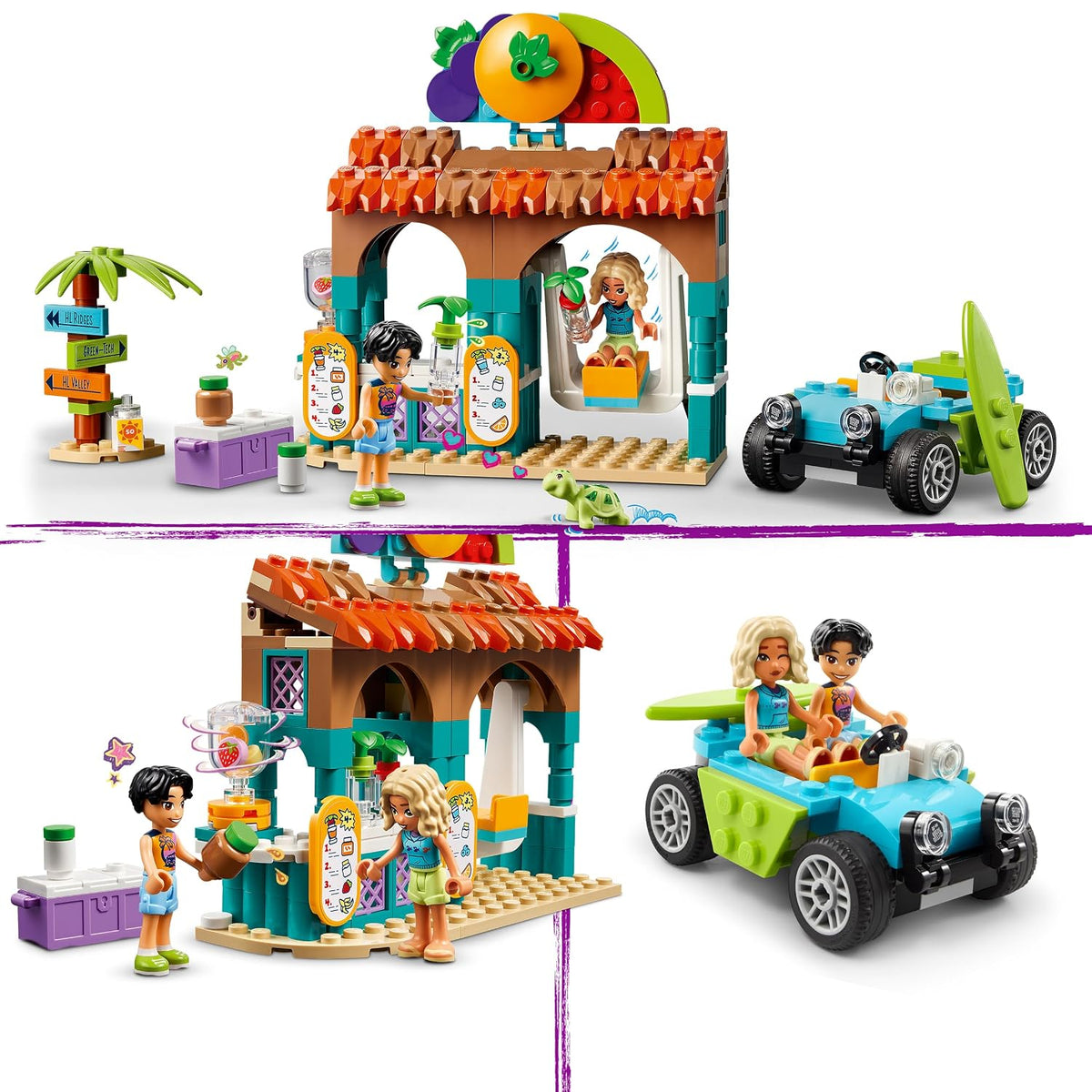 LEGO Friends Beach Smoothie Stand, Play Food Set 42625 Building Blocks Toys for 6+ Gift for Boys and Girls