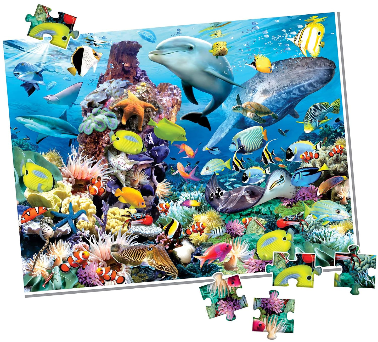 Creative's Sea Animals – 100 Piece Jigsaw Puzzle | Ocean-Themed for Kids & Adults | Fun & Challenging Brain Game | Educational Sea Life for Ages 6 & Up