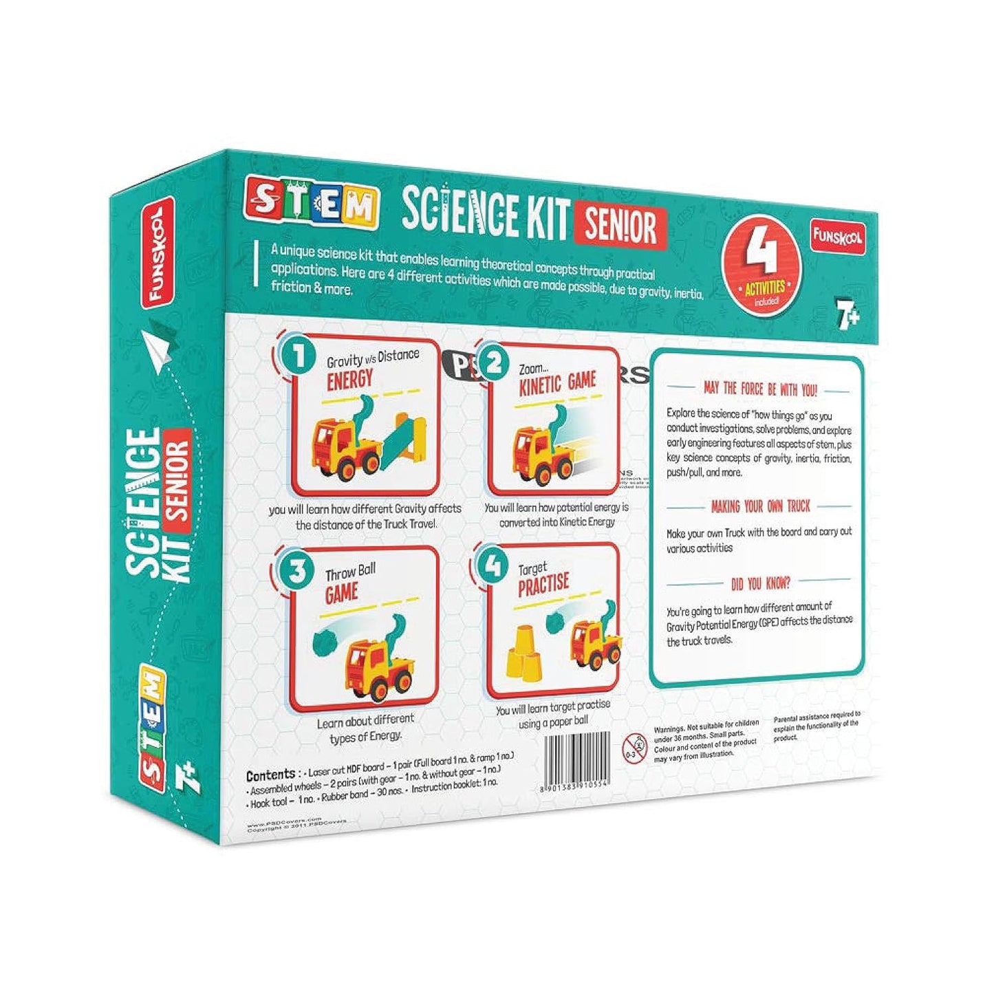 Funskool-STEM -Science Kit Senior, Force and Motion, Educational,DIY Activity,Stem,for 9 Year Old Kids and Above,Toy