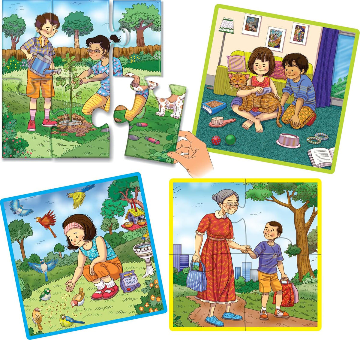 Creative’s Good Deeds Educational Puzzles Set for Kids Preschool Learning Toy Social Skills Problem Solving Early Development Screen Free Learning Activity Game for Children Age 3 Years and Above