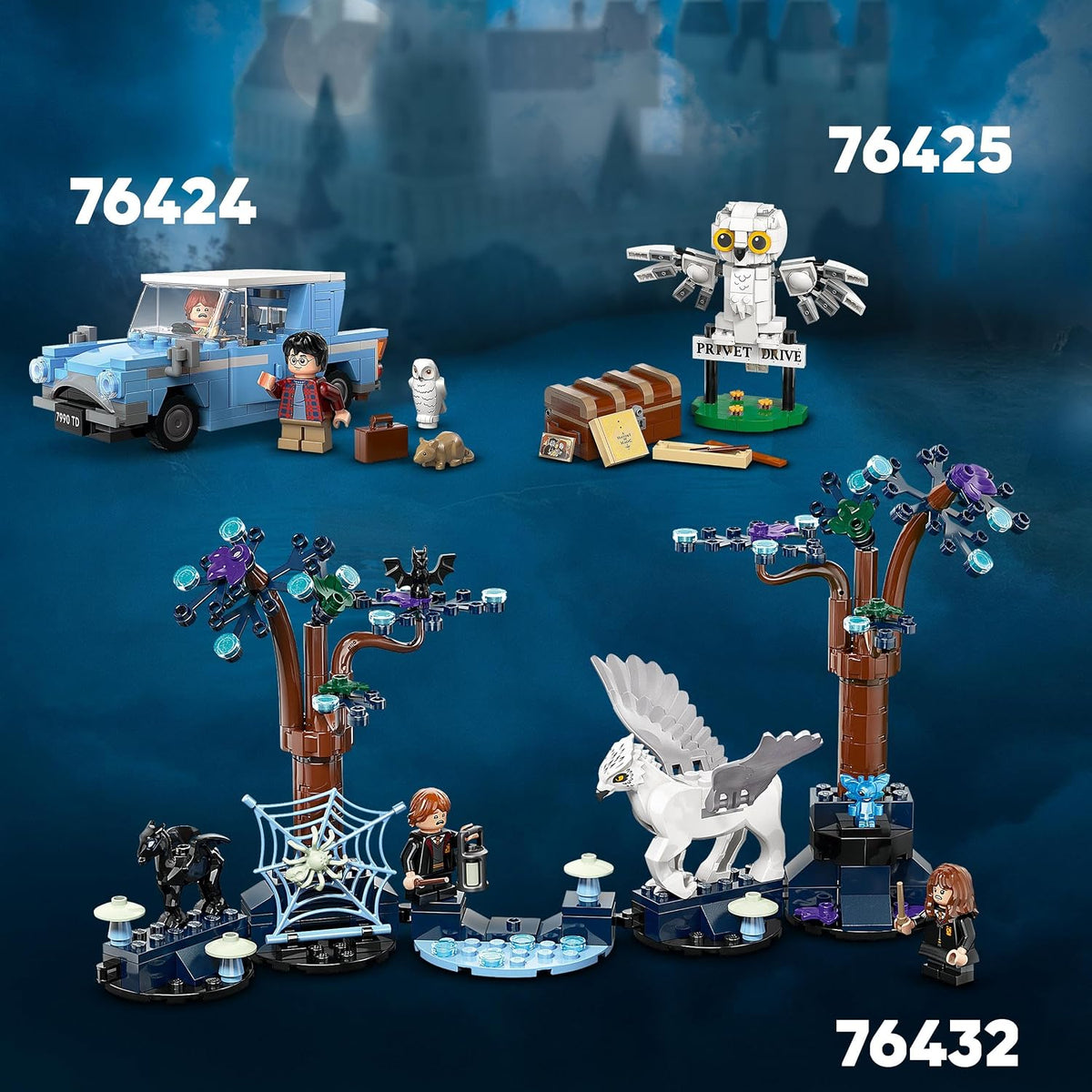 LEGO Harry Potter Flying Ford Anglia Fantasy Toy Playset 76424