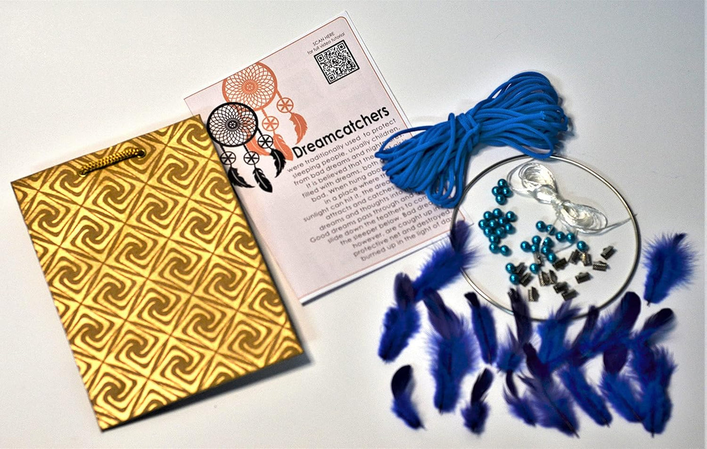 DIY Dream Catcher Making Kit.Pack of 6.Craft Kit.Art and Craft Kit.Return Gift.Birthday Return Gift.Multi Colour.The Brown Box.