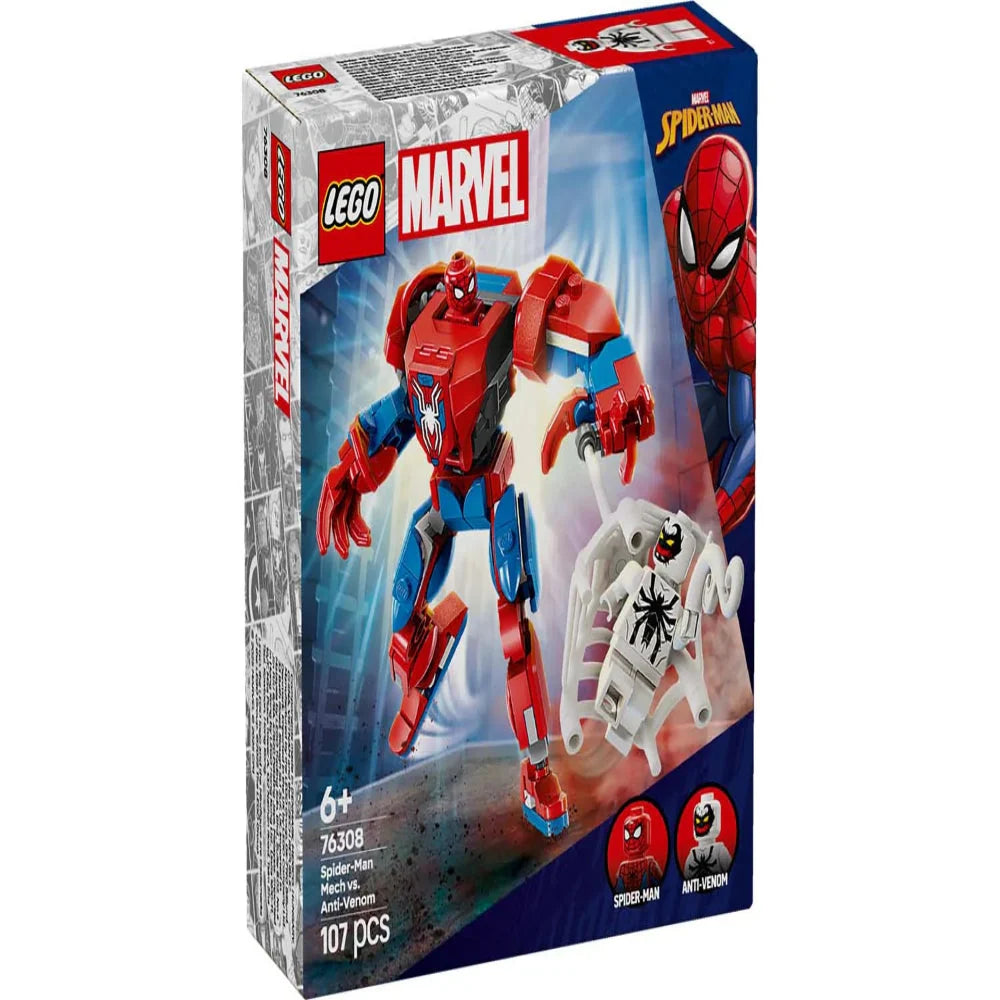 Lego 76308 Marvel Spider-Man Mech vs. Anti-Venom (107 Pieces)