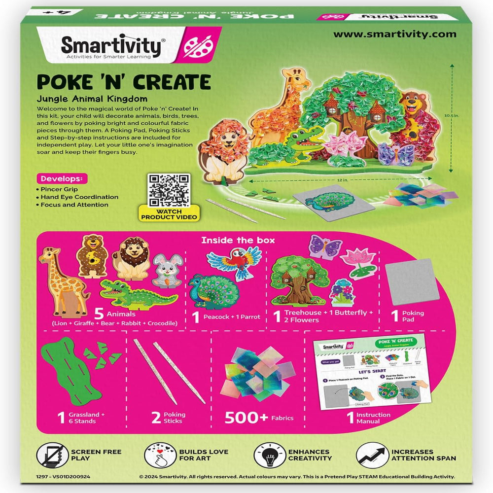 Smartivity Poke 'N' Create Jungle Animal Kingdom