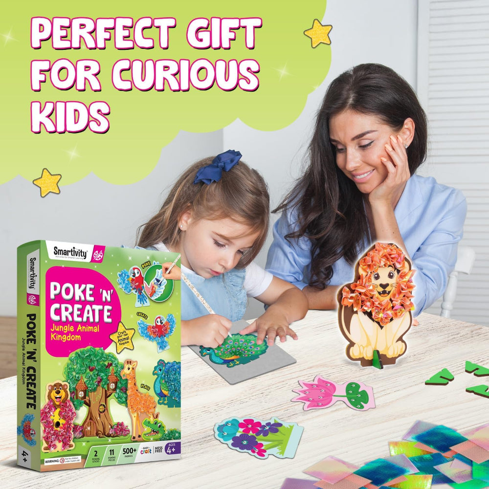 Smartivity Poke 'N' Create Jungle Animal Kingdom