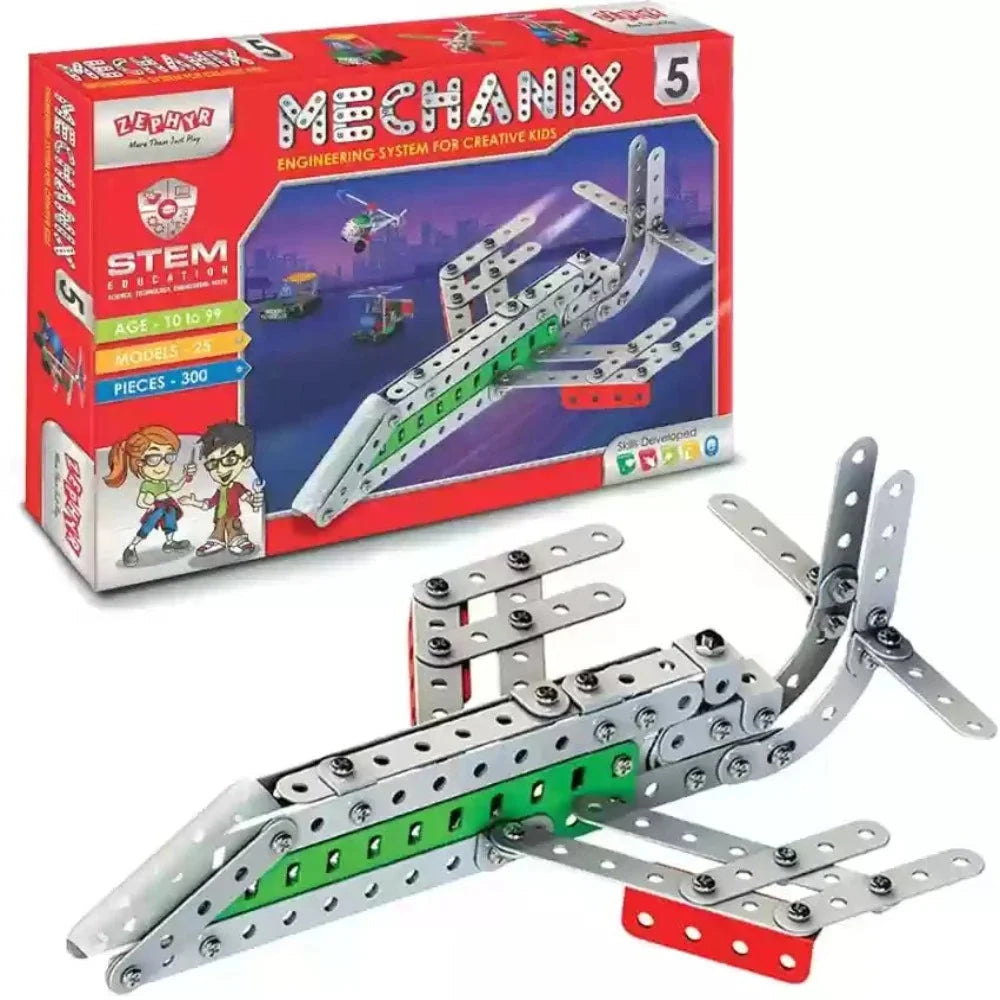 Zephyr Mechanix-5 Construction Set (300 Pieces)